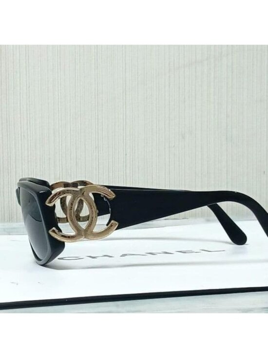 Chanel Sunglasses Black CC Logo Eyewear main image 8